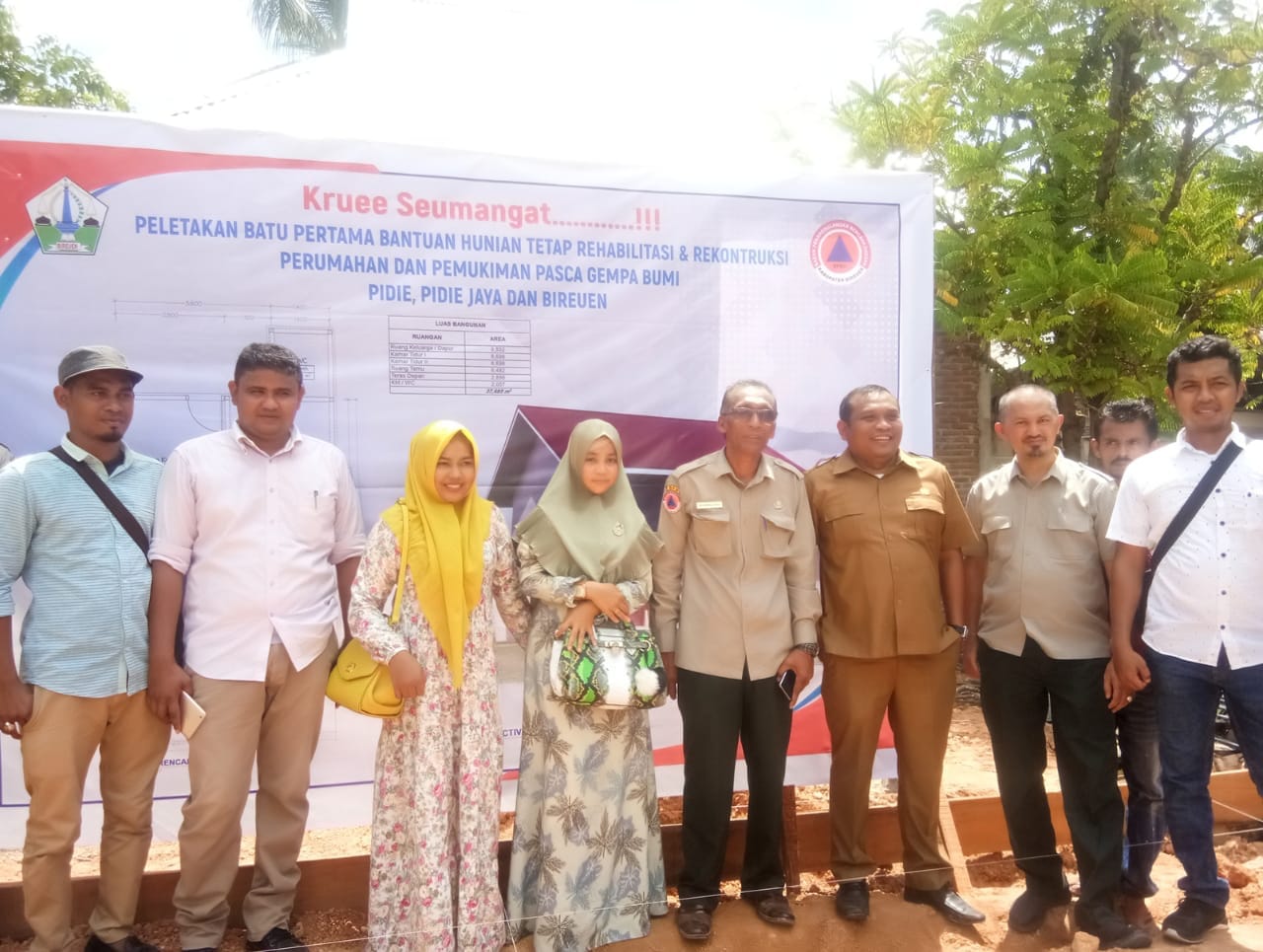 Wakil Ketua GWB Menjadi Fasilitator Bantuan Rumah Hunian Pasca Gempa Pidie Jaya 