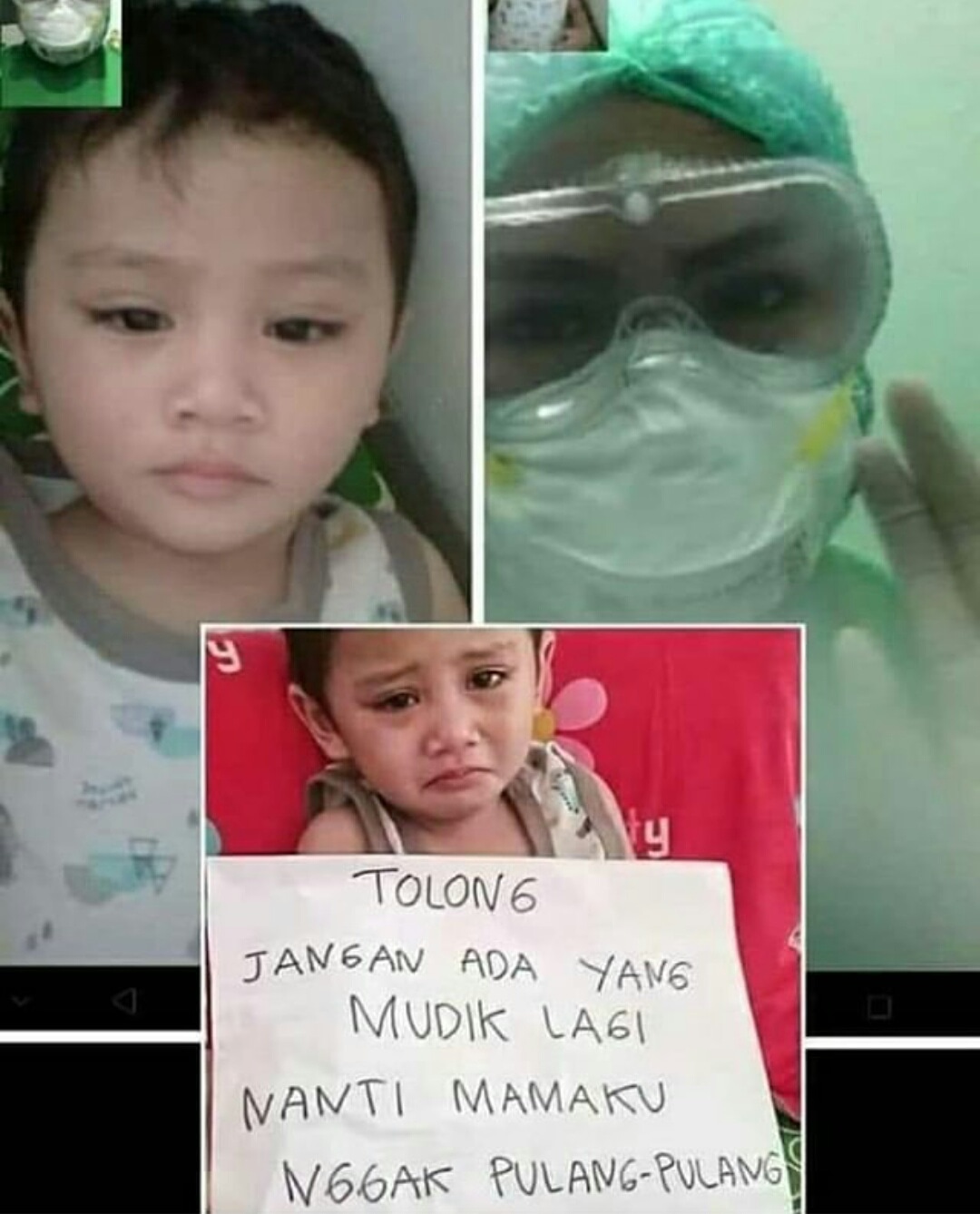 Sedih, Anak Ini Minta Masyarakat Tak Mudik Demi Ibunya 